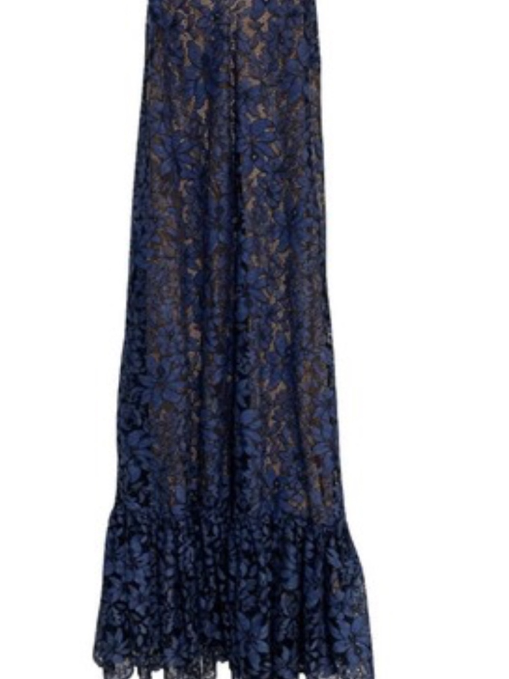 Moulinette Soeurs Navy Blue Floral Lace Maxi Dress
